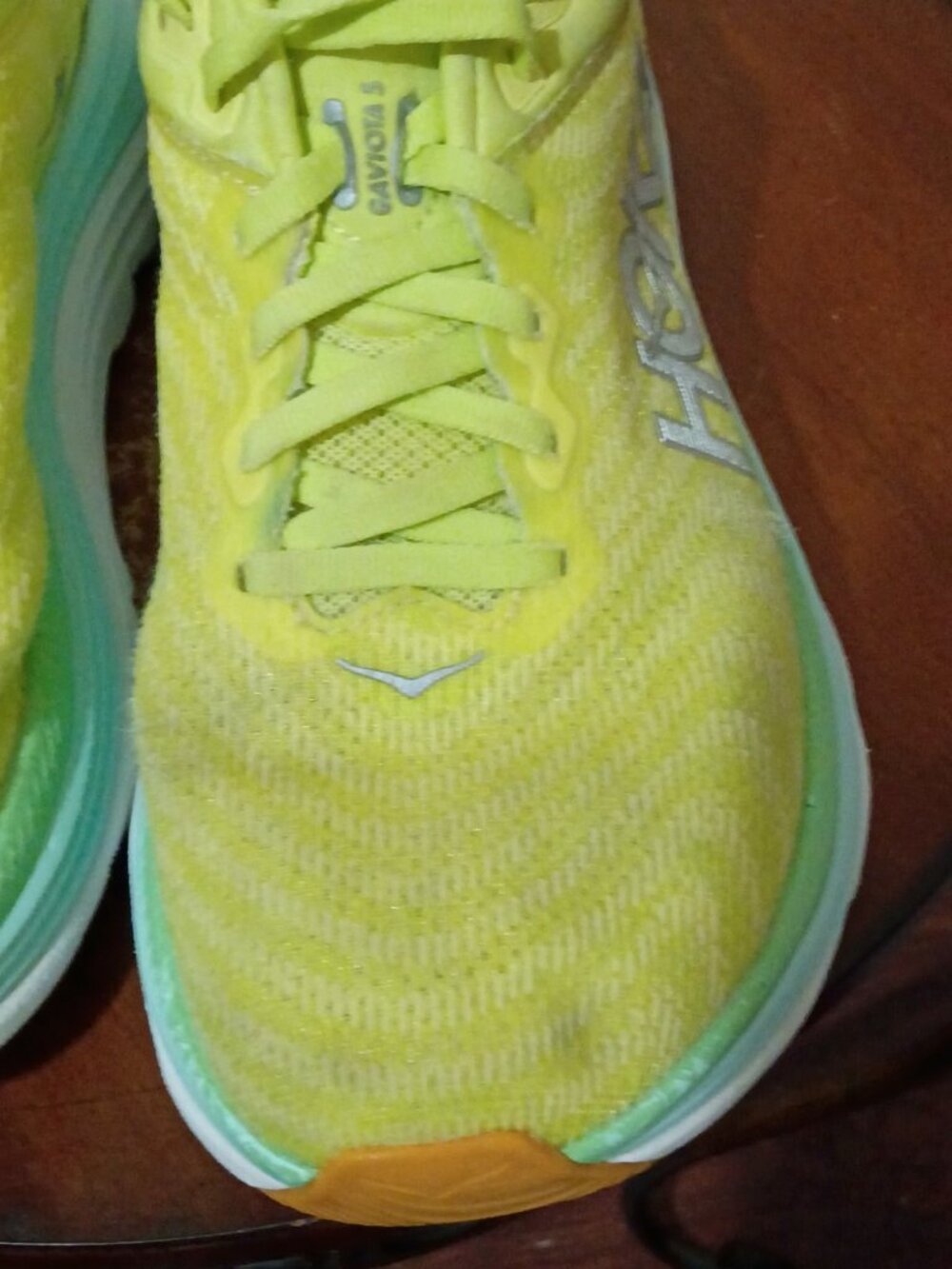 Hoka One One Gaviota 5 Womens  Size 7B Shoes Yellow Running Sneaker 1134235 CGSO - Picture 8 of 14